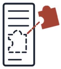 A puzzle piece selected from the passage